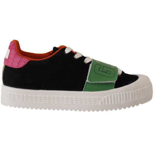 GCDS Multicolor Suede Low Top Lace Up Women Sneakers Shoes LA9543 - 38