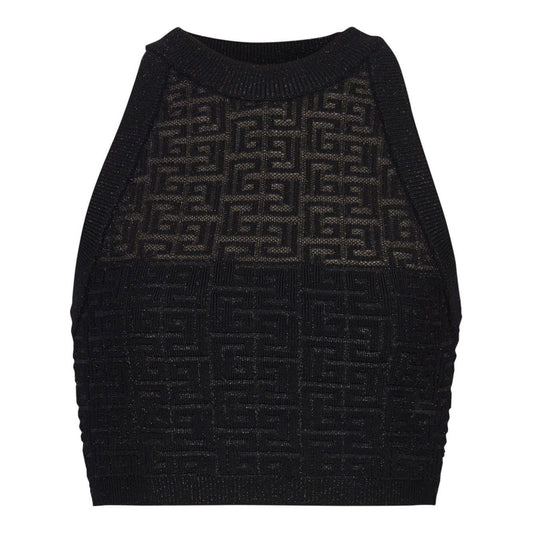Balmain PB Labyrinth knit top Topwear