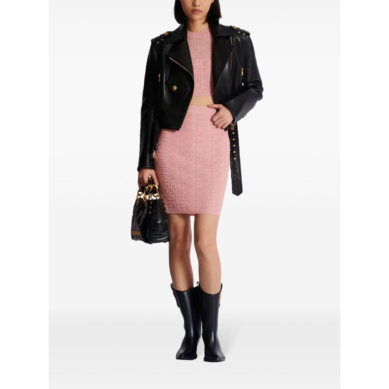 Balmain PB Labyrinth knit top Topwear