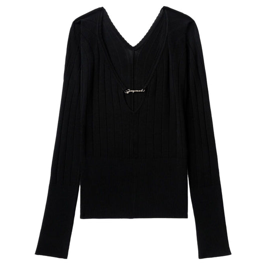 JACQUEMUS Sweaters Black Topwear