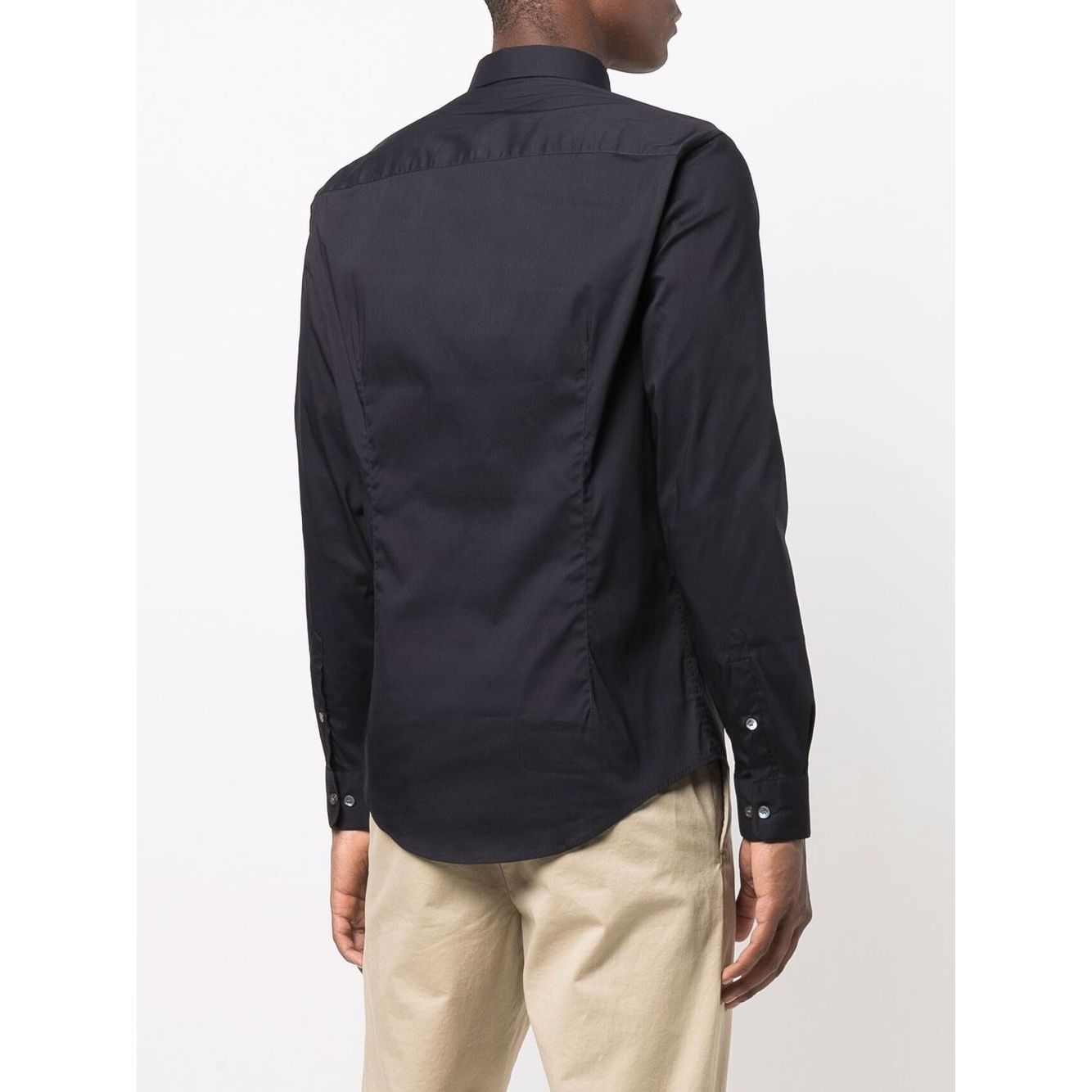 Emporio Armani logo-patch Longsleeved Shirt