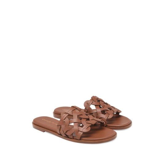 Gianvito Rossi Sandals Leather Brown G1597005CUOCLNHAVA-P25