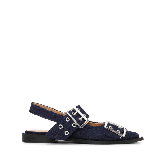 Ganni Denim Feminine Buckle Ballerinas S2797642-P25