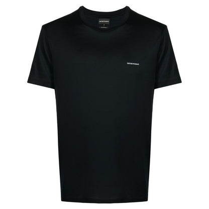 Emporio Armani logo-print Crew Neck T-shirt Topwear