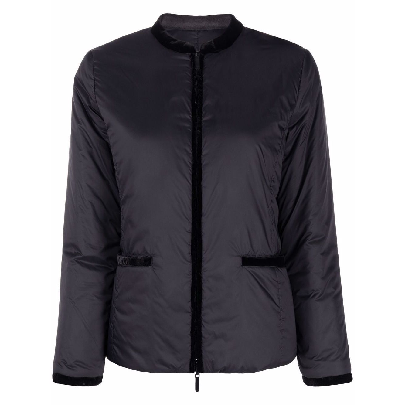 Emporio Armani Nylon reversible guru-collared jacket