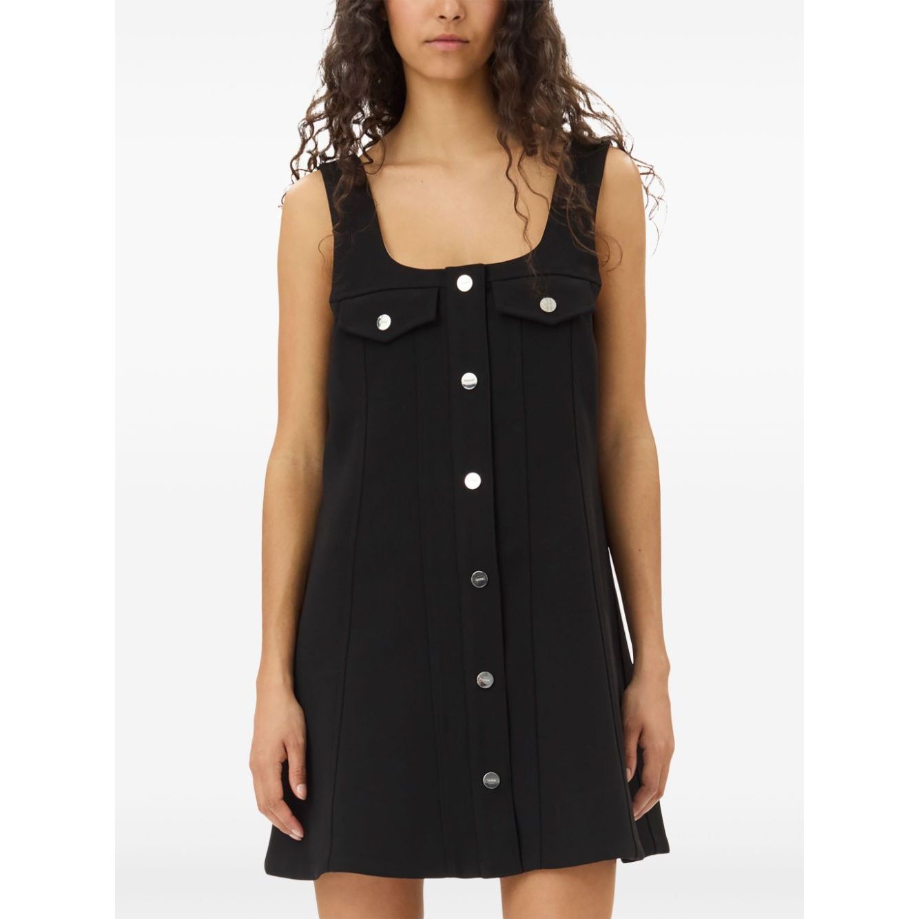 Ganni crepe mini dress