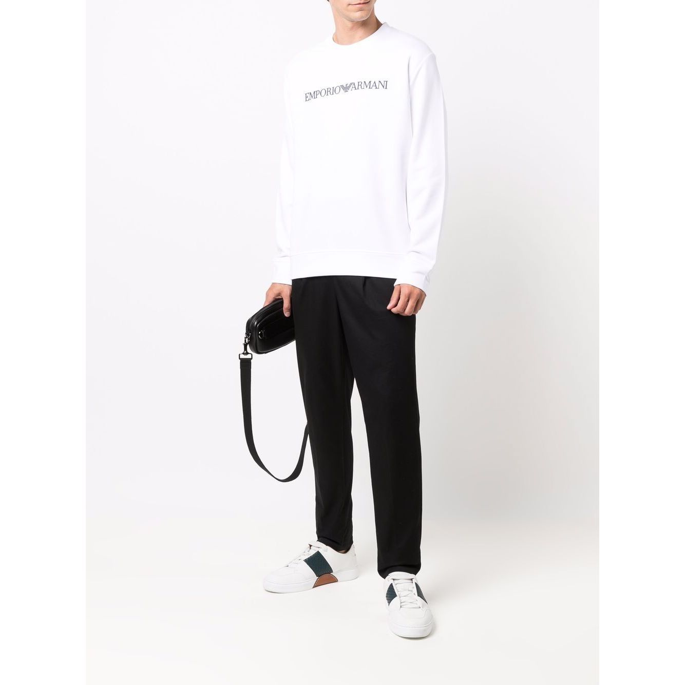 Emporio Armani Modal blend sweatshirt with logo print