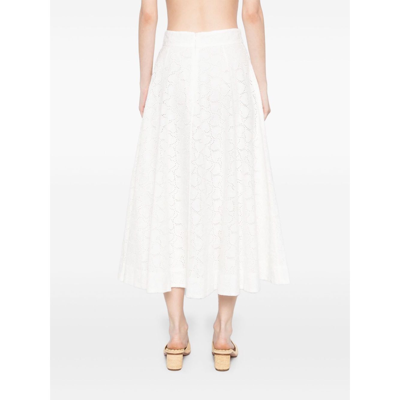 Zimmermann Crush embroidered midi skirt Skirts