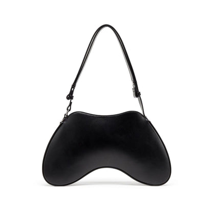 Diesel Play-Semi-gloss leather shoulder bag