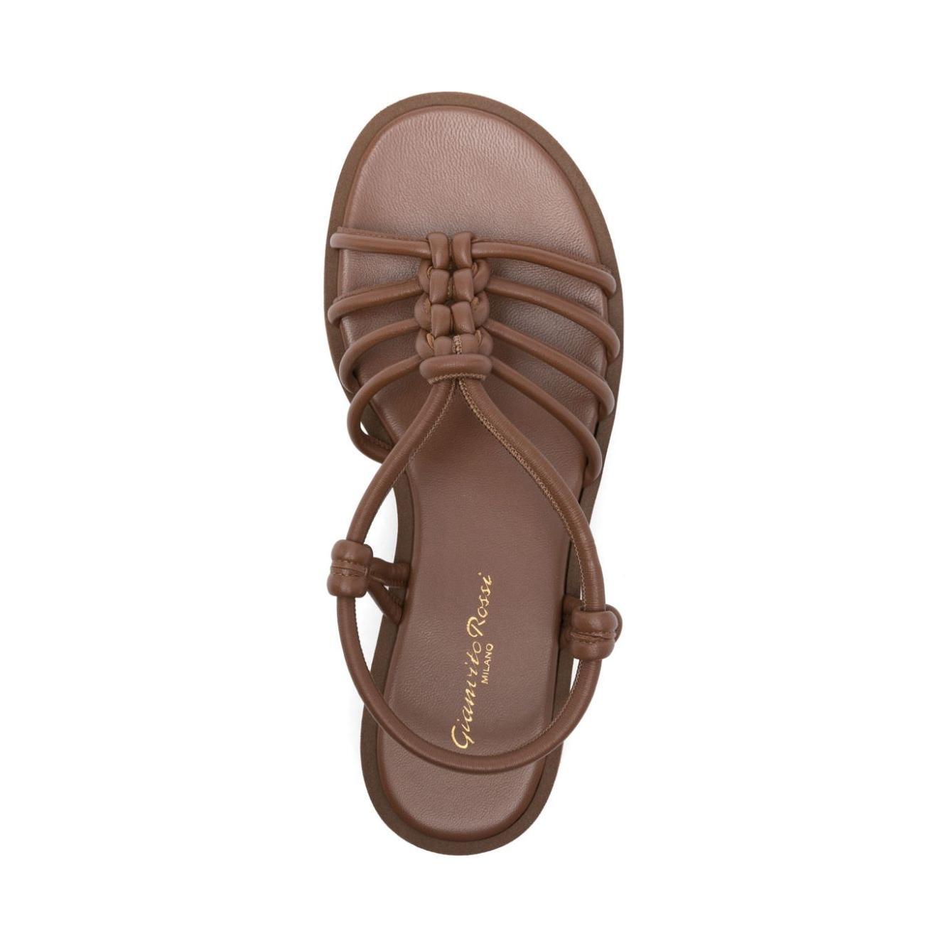 Gianvito Rossi Sandals Leather Brown G3252205GOMNAPCUOI-P25
