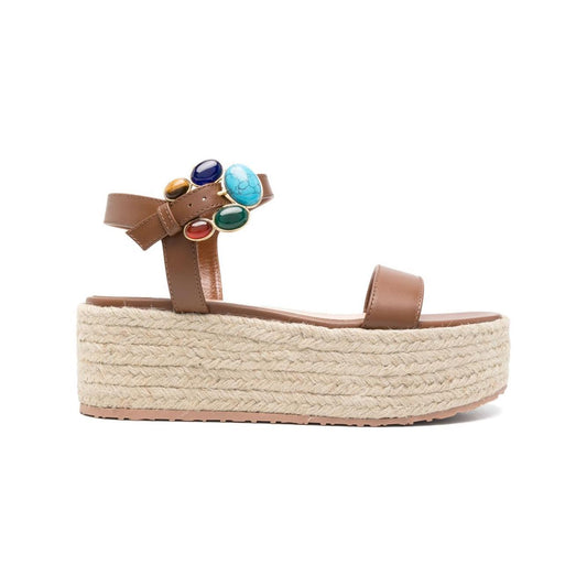 Gianvito Rossi Sandals Leather Brown G3255805GOMCXJCUNT-P25