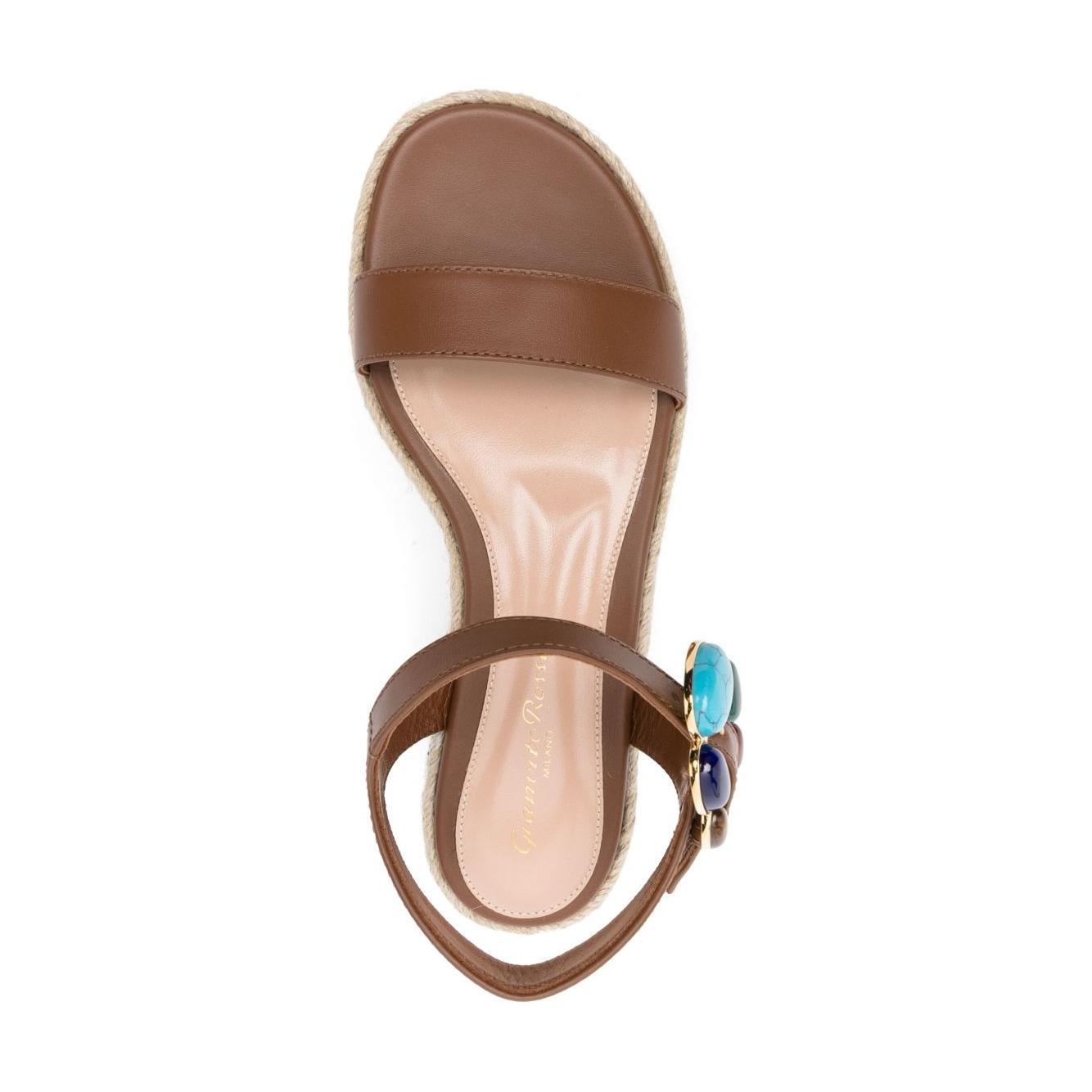 Gianvito Rossi Sandals Leather Brown G3255805GOMCXJCUNT-P25