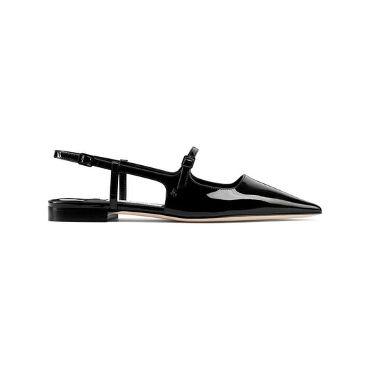 Jimmy Choo Didi Flat Patent Leather Low Shoes DIDIFLATPATBLACK-P25