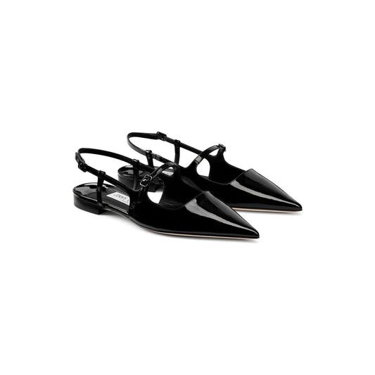 Jimmy Choo Didi Flat Patent Leather Low Shoes DIDIFLATPATBLACK-P25