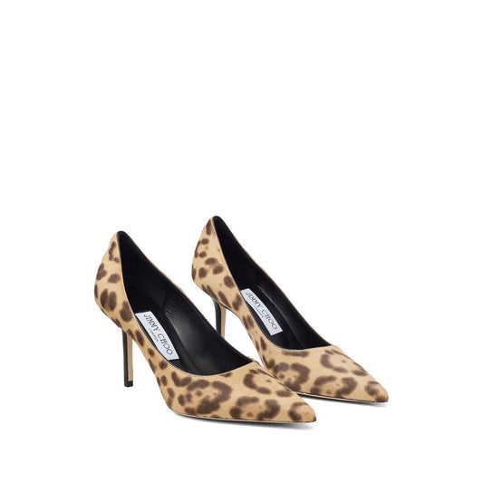 Jimmy Choo Love 85 Leopard Print Pony Pumps LOVE85LOPNATURAL-P25