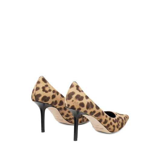 Jimmy Choo Love 85 Leopard Print Pony Pumps LOVE85LOPNATURAL-P25