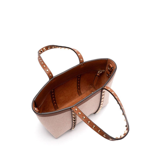 Valentino Garavani Rockstud canvas mini tote bag