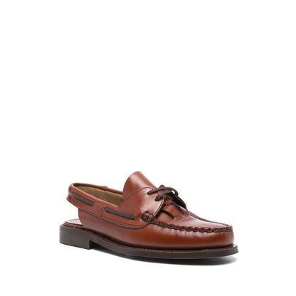 HEREU Flat shoes Leather Brown Moccasins