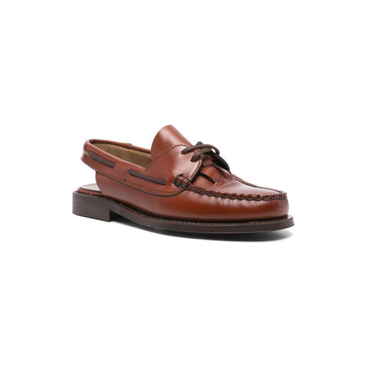 HEREU Flat shoes Leather Brown SASLWFS25TAN-P25