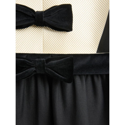 Valentino crepe couture short dress with bows BVADH51CFAUY-P25