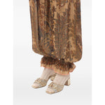 Valentino Garavani Vlogo Signature Metallic Slide Sandal With Cornely Embroidery 60mm