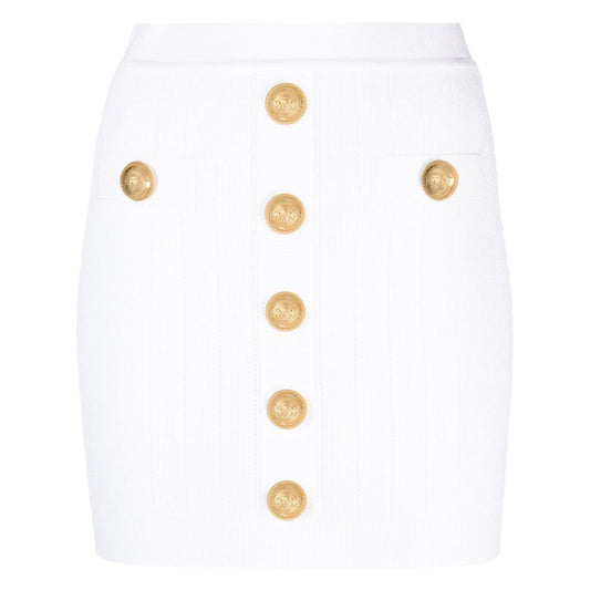 Balmain ribbed-knit miniskirt Skirts