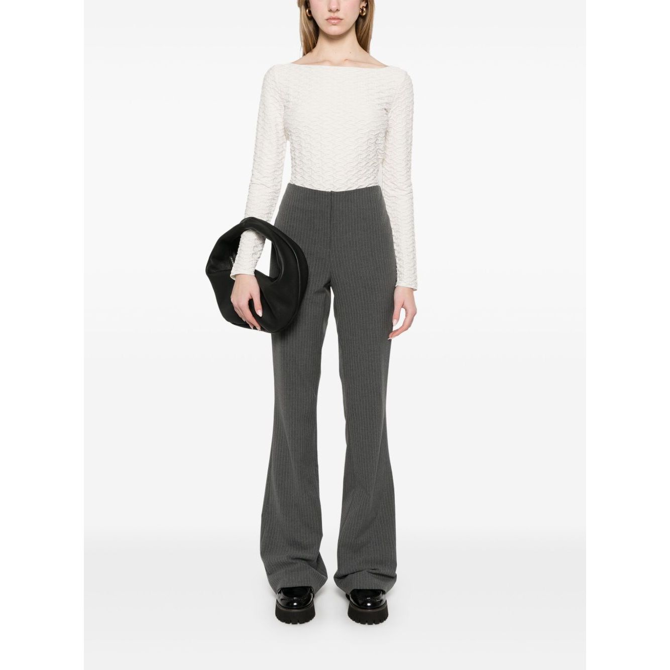 Emporio Armani Jacquard boat-neck top