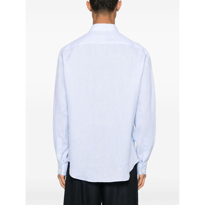 Emporio Armani logo-embroidered long-sleeve shirt Shirts