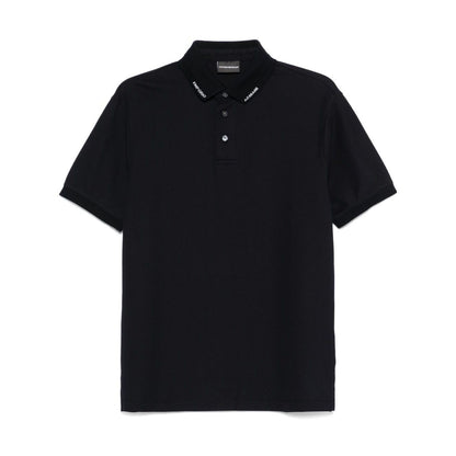 Emporio Armani Jersey polo with logo collar