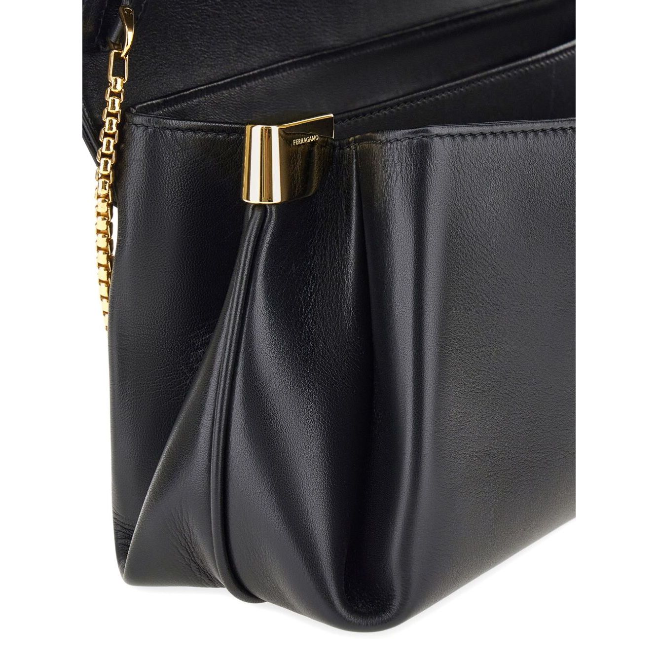 Ferragamo Medium Front Flap Soulder Bag