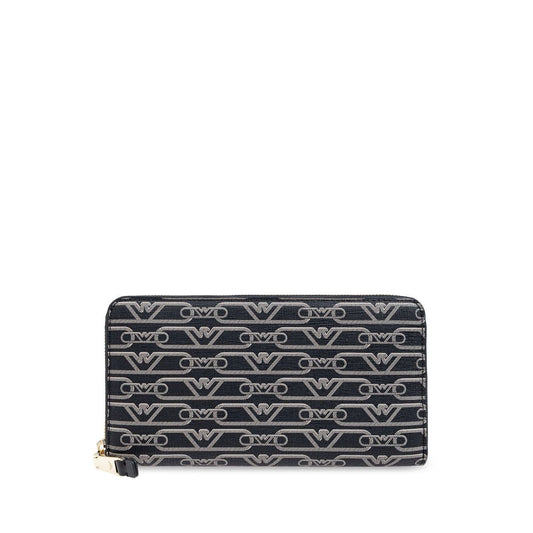 Emporio Armani Allover logo continental wallet