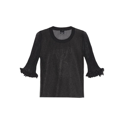 Ganni Sheer Jacquard Top