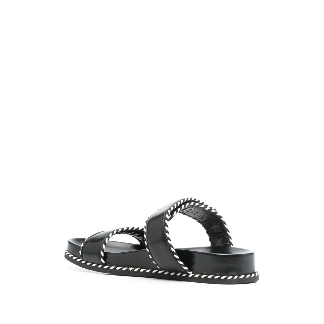EMPORIO ARMANI EXCLUSIVE Emporio Armani Sandals with nappa strap and two-tone profiles