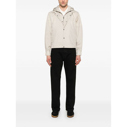 Emporio Armani Blouson with internal nylon bib jacquard all-over lettering