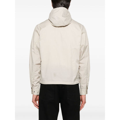 Emporio Armani Blouson with internal nylon bib jacquard all-over lettering