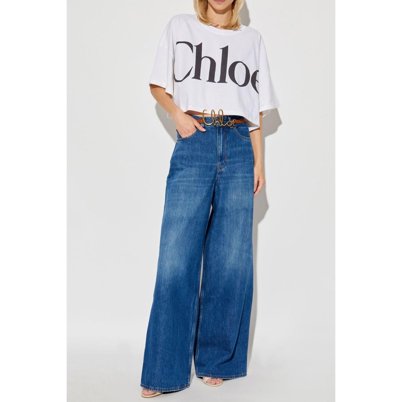 Chloé Chloè T-shirts and Polos White CH24AJH09183101-AI25