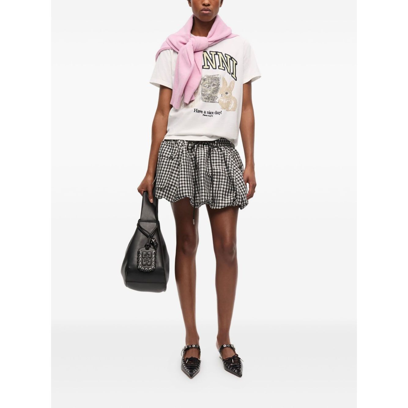 GANNI T-shirts and Polos White