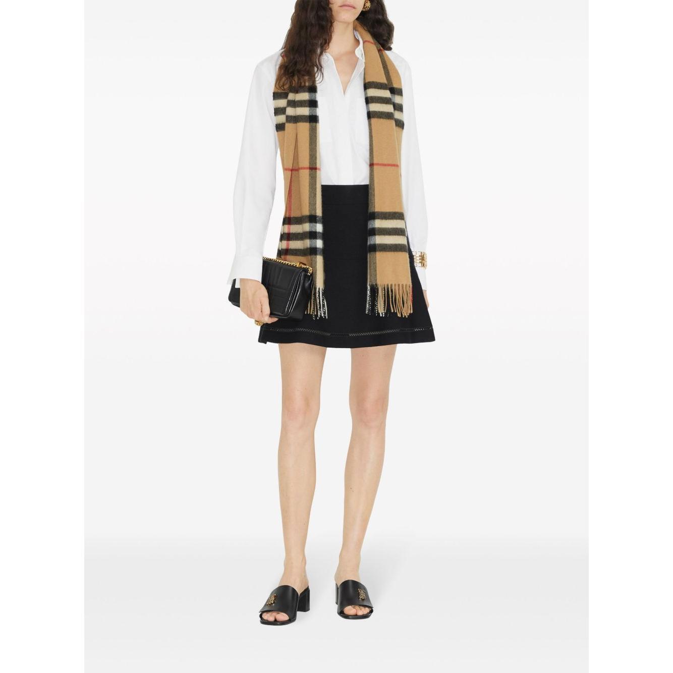Burberry Check cashmere scarf