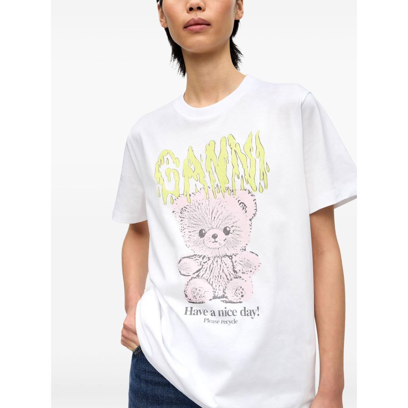 GANNI T-shirts and Polos White T4289151-AI25