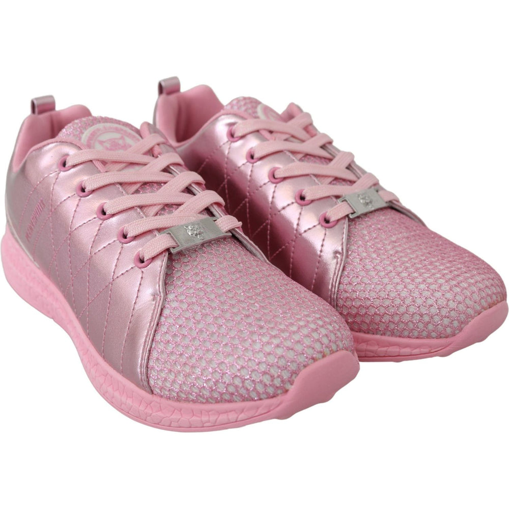 Plein Sport Chic Pink Blush Runner Gisella Sneakers 4059623082722