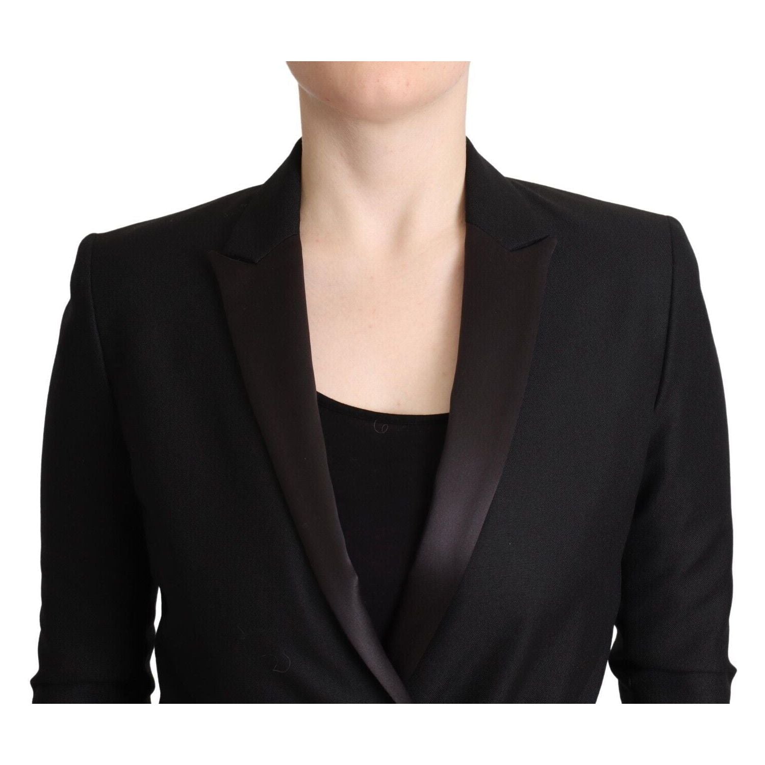 Costume National Black Long Sleeves Double Breasted Jacket