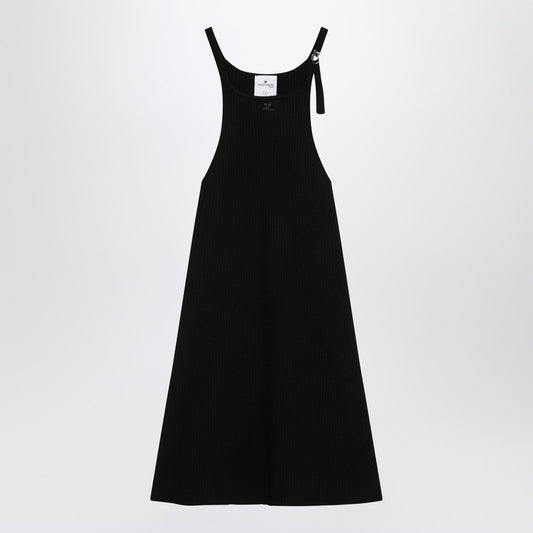 Courreges Courrèges Black ribbed mini dress 225MR0615FI0001/Q_COURR-9999_323