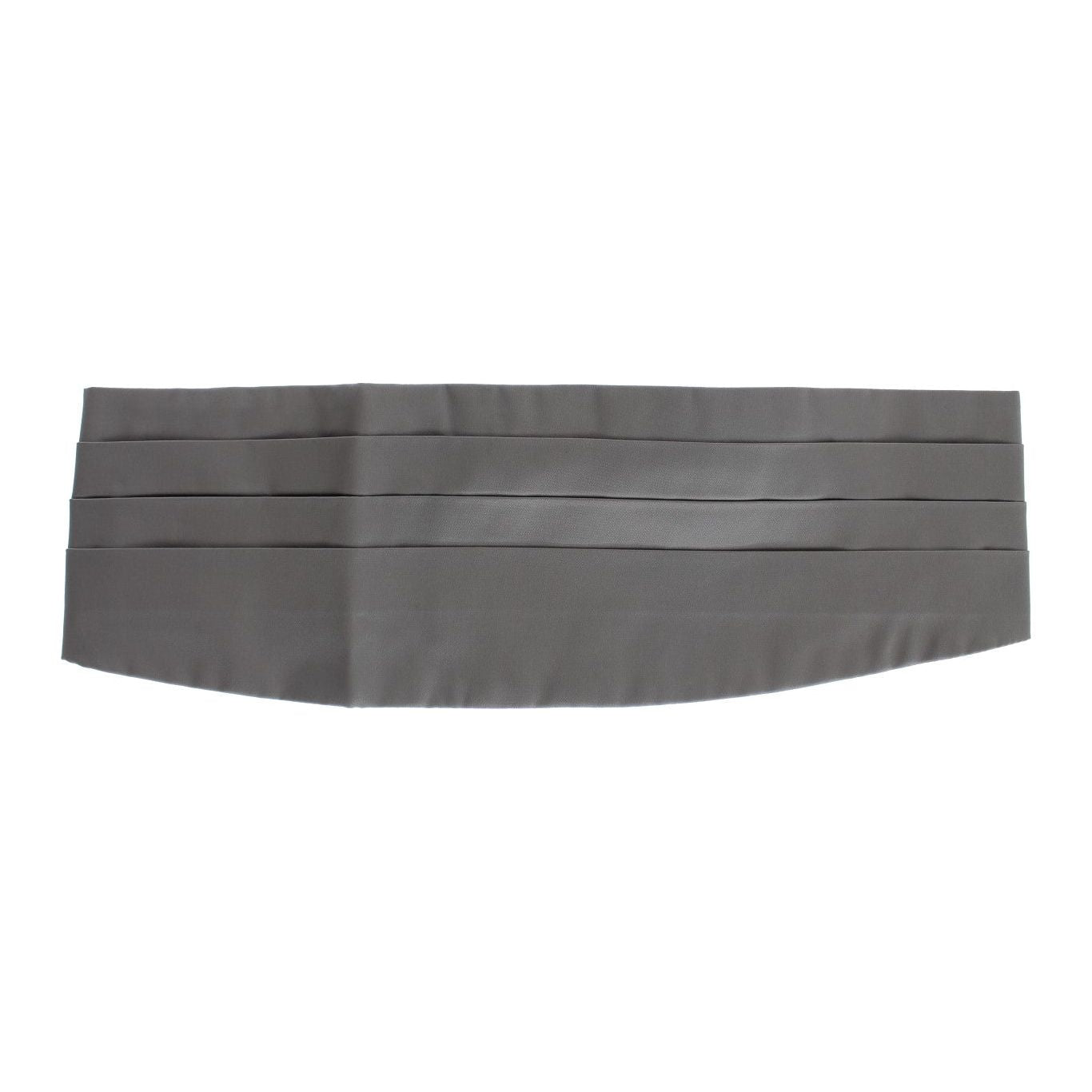 Dolce & Gabbana Gray Waist Belt Silk Cummerbund