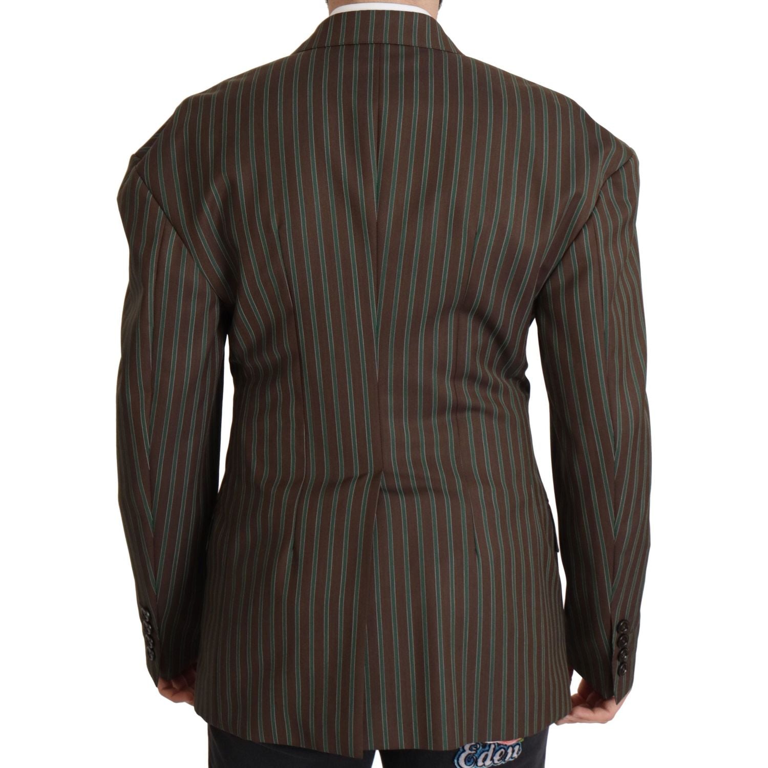 Dolce & Gabbana Multicolor Stripes Double Breasted Blazer