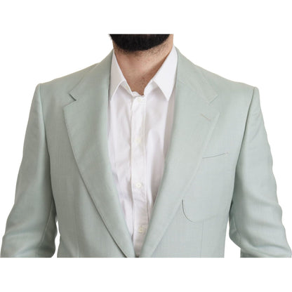 Dolce & Gabbana Green Cashmere Jacket Blazer Jacket