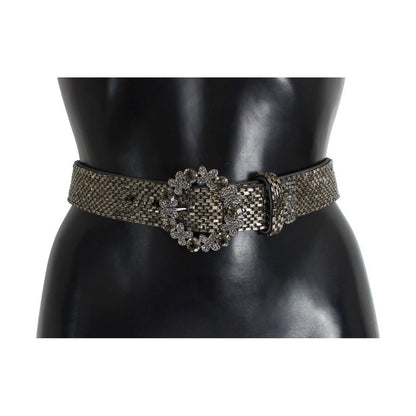Dolce & Gabbana Crystal Buckle Sequined Waist Belt Belt