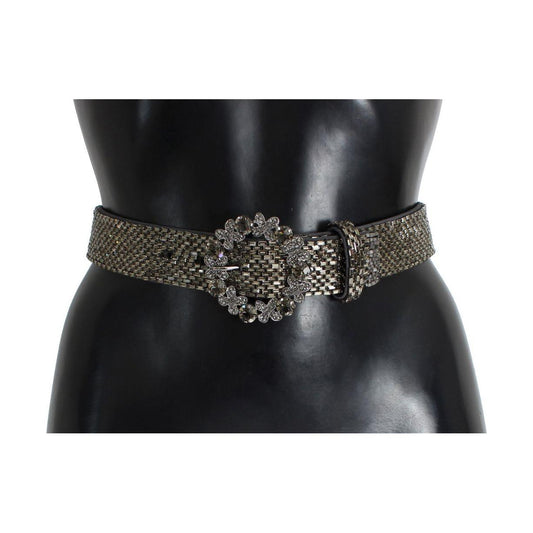 Dolce & Gabbana Crystal Buckle Sequined Waist Belt Belt