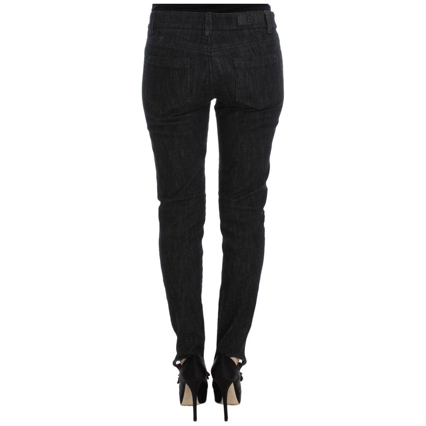 Ermanno Scervino Blue Cotton Slim Fit Denim Jeans