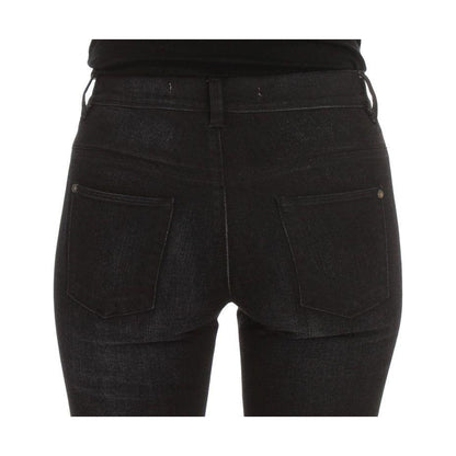 Ermanno Scervino Blue Cotton Blend Slim Fit Bootcut Jeans Jeans & Pants