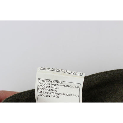 Ermanno Scervino Green Wool Blend Loose Fit Cargo Pants